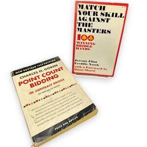 Vintage Bridge Card Game Tip - Bidding - and Rule Paperback books